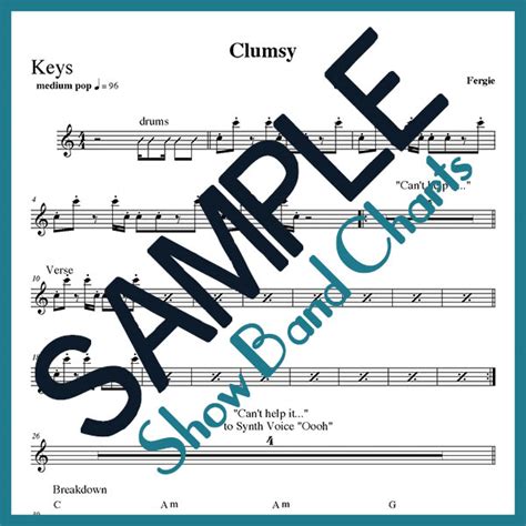 Clumsy (Fergie) - Show Band Charts