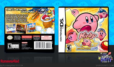 Kirby Super Star Ultra Nintendo DS Box Art Cover by RunawayRed