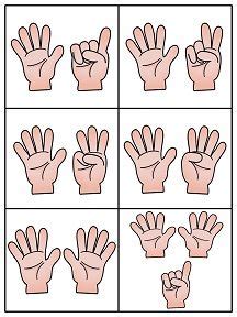 Finger counting cards for numbers! Flashcards For Kids, Math Activities Preschool, Kindergarten ...