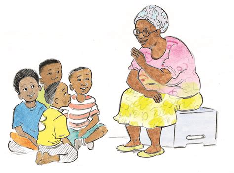 Grandma telling kids a story | Wordworks