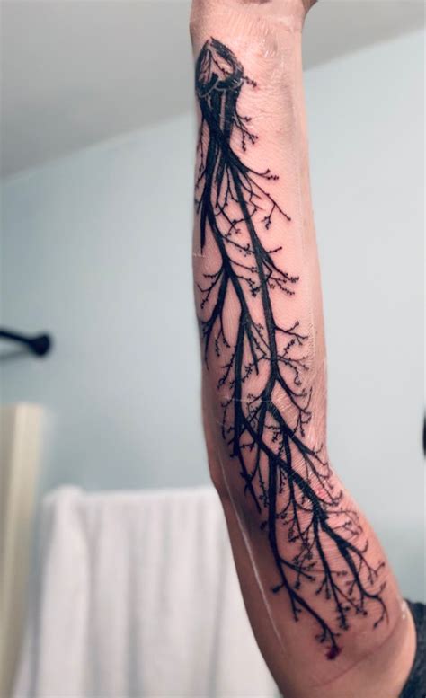 Tree branch tattoo | Arm tattoos for guys, Tree branch tattoo, Tattoos