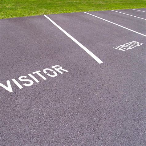 Visitor Parking Lot Marking Stencil