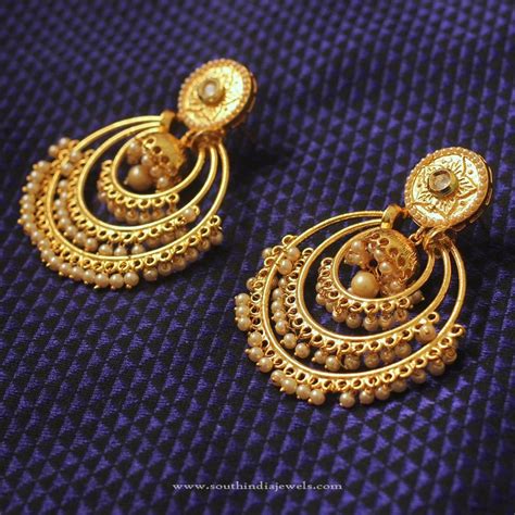 Imitation Pearl Earrings - South India Jewels