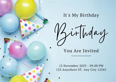 Free Printable, Customizable Birthday Postcard Templates, 48% OFF