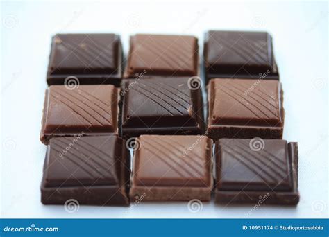 Chocolate Bar Pieces Stock Images - Image: 10951174