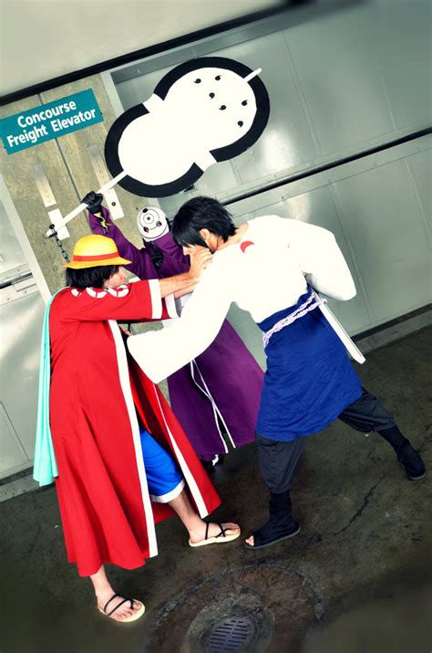 Sasuke VS Luffy?! by TeamSevenCosplay on DeviantArt