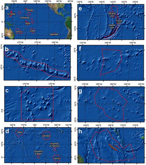 Pacific large-scale marine protected areas (LSMPAs) with a long history... | Download Scientific ...