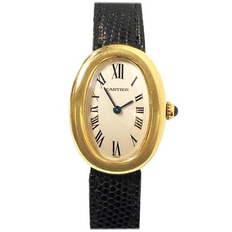 Cartier Lady's Yellow Gold Baignoire Bracelet Watch circa 1960s at 1stDibs