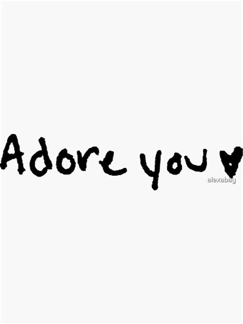 "Adore You Harry Styles" Sticker for Sale by alexabay | Redbubble