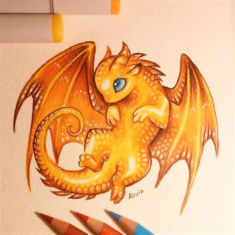 Kawaii Dragon Drawing