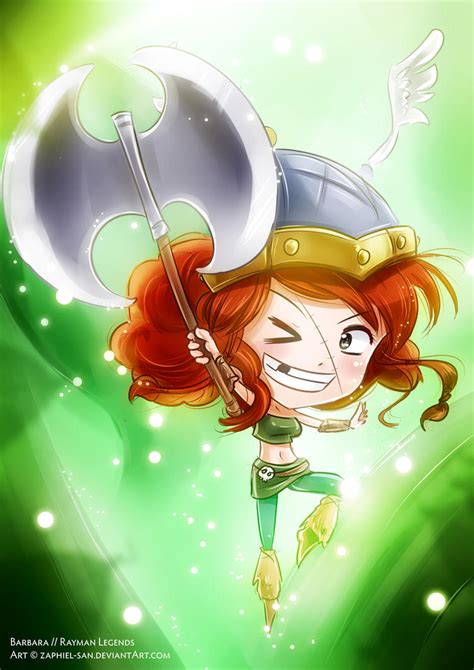 Barbara // Rayman Legends by zaphiel-san on DeviantArt