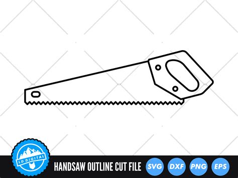 Handsaw SVG | Hand Saw Silhouette SVG | Carpenters Tools Cut File By LD Digital | TheHungryJPEG