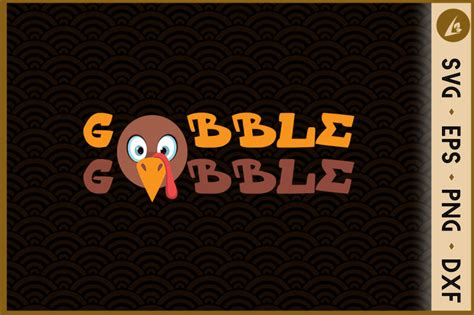 Gobble Gobble Thanksgiving Turkey By Pecgine | TheHungryJPEG