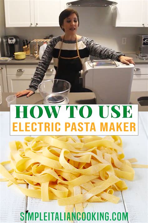 how to use electric pasta maker in the kitchen