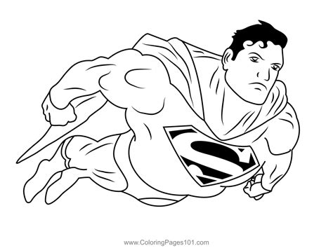 Superman Coloring Pages For Preschoolers