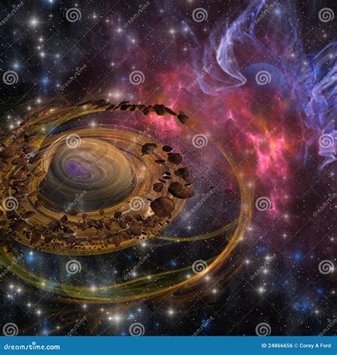 Planet Formation stock illustration. Illustration of fiction - 24866656