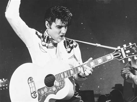 Elvis Presley With Favorite Guitar 1956 Gibson J-200 Topics ...