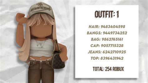 bloxburg outfit code | S'habiller, Tenue, Casquette