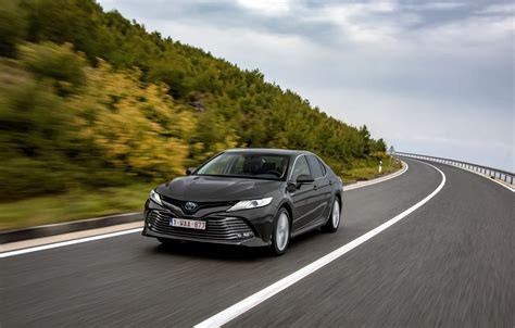 Wallpaper vegetation, speed, slope, Toyota, sedan, Hybrid, Camry, 2019 for mobile and desktop ...