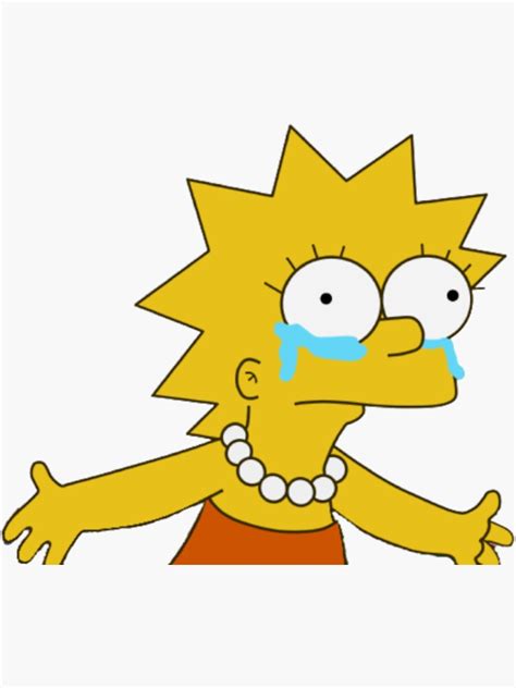 "Lisa crying meme" Sticker for Sale by Aniramjota | Redbubble