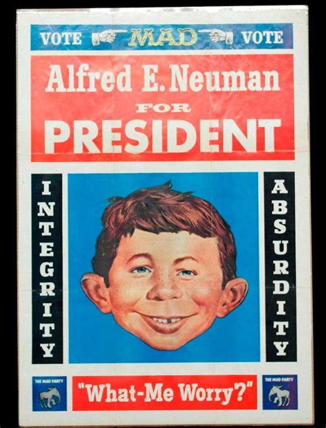 Alfred E. Neuman for President Poster