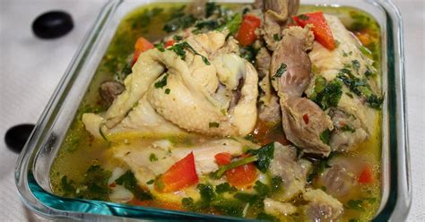 Chicken/gizzard pepper-soup (Parsley)