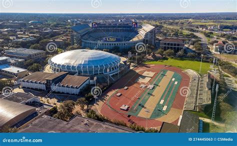 The Pete Maravich Assembly Center And Tiger Stadium On LSU Campus In ...