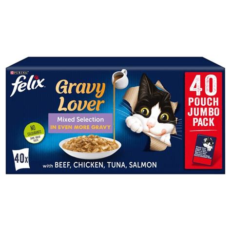 Felix As Good As It Looks Cat Food Gravy Lover Mixed | Ocado