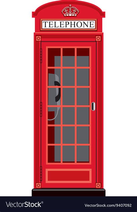 Booth phone in london Royalty Free Vector Image