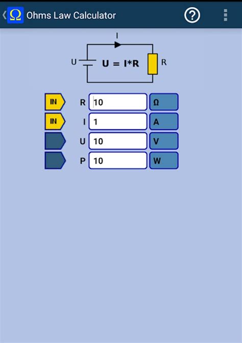 Ohm's Law Calculator APK for Android - Download