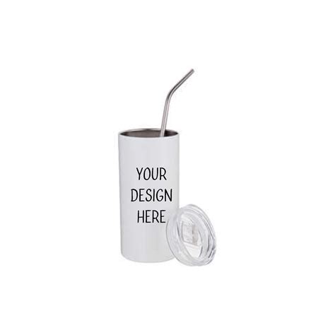 Thermal tumbler 480 ml with straw – Crafted with love