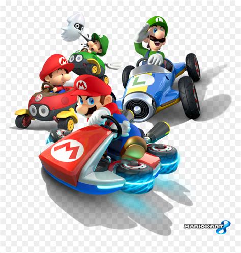 Mario Kart Png Hd - Mario Kart 8 Deluxe Luigi, Transparent Png - vhv