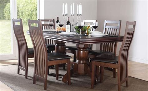 20 Collection of Dark Brown Wood Dining Tables