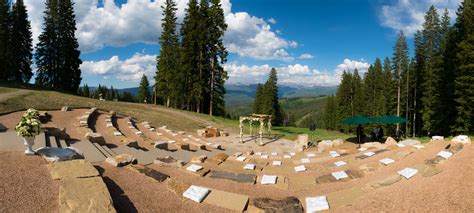 Summer wedding at the Beaver Creek Wedding Deck. #mountainwedding ...