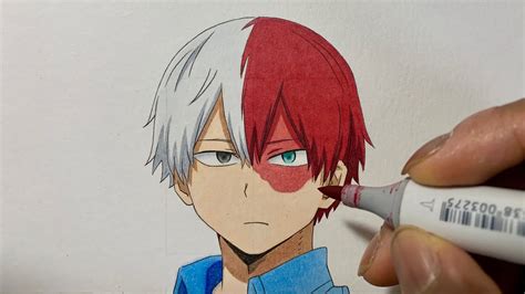 Shoto Todoroki Face Drawing