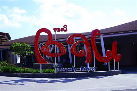 Bali Island of Paradise Sign in Airport Stock Image - Image of hindu ...