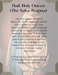 Hail Holy Queen Prayer - A CATHOLIC MOMENT