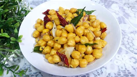 Kacang Kuda Rebus Berempah Sedap | Boiled Chickpeas Stir Fry | Sundal Recipe - YouTube