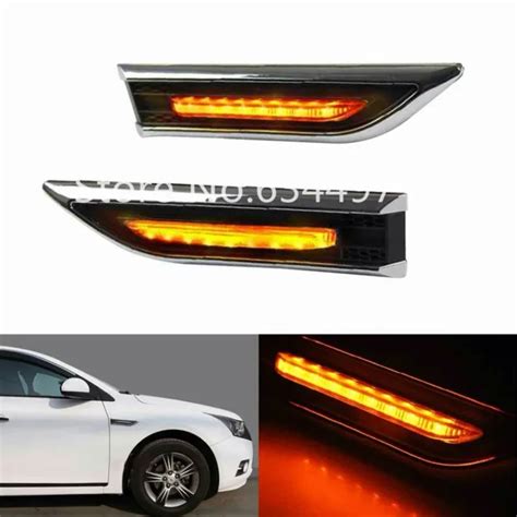 2PCS Car Led Steering Lamp Turn Light Side Light Side Marker ...