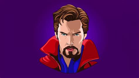 DOCTOR STRANGE | Speed Fanart Cartoon | Adobe Illustrator CC - YouTube