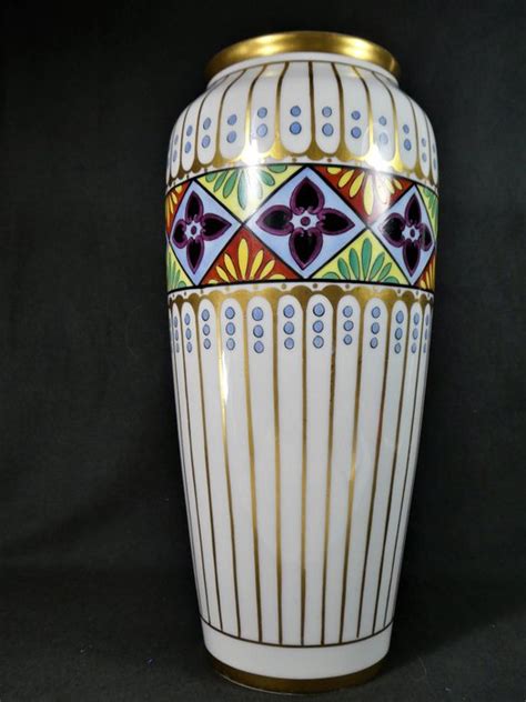 Limoges PL - Art Deco porcelain ornamental vase - Catawiki
