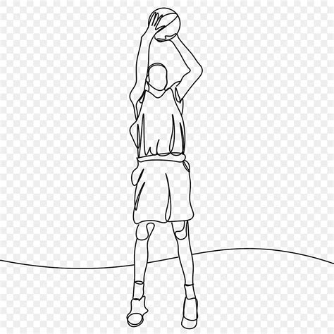 Basketball Player Shooting Clipart