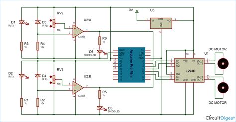 Line Follower Robot Using Arduino Uno Circuit Diagram Follow