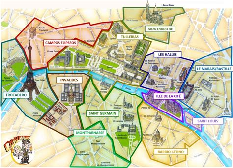 Mapa de París con planos en detalle para tu viaje