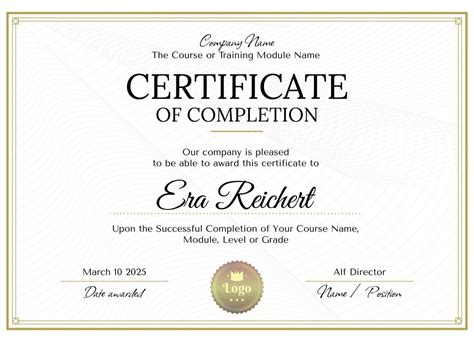 Certificate Of Completion Template Powerpoint Beautif - vrogue.co