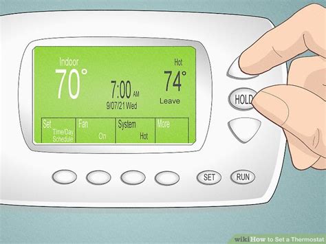 4 Ways to Set a Thermostat - wikiHow