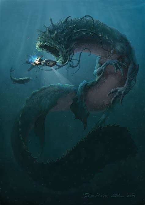 Water Kaiju, Edin Durmisevic | Sea monster art, Ocean monsters, Dark ...