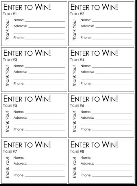 Raffle Tickets Template | Template Business