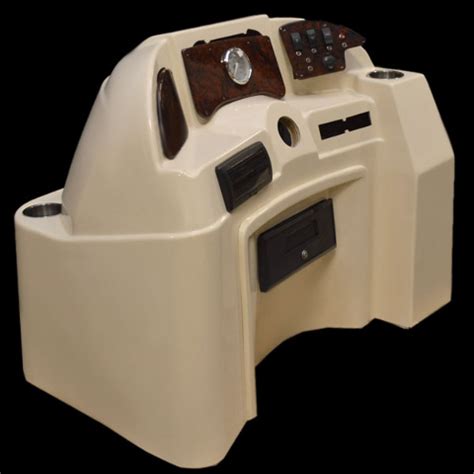 DELUXE BEIGE FIBERGLASS PONTOON MARINE BOAT GLOVE BOX STEERING HELM CONSOLE | eBay