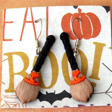 Halloween Witch Witch Earrings Halloween Earrings Magical - Etsy